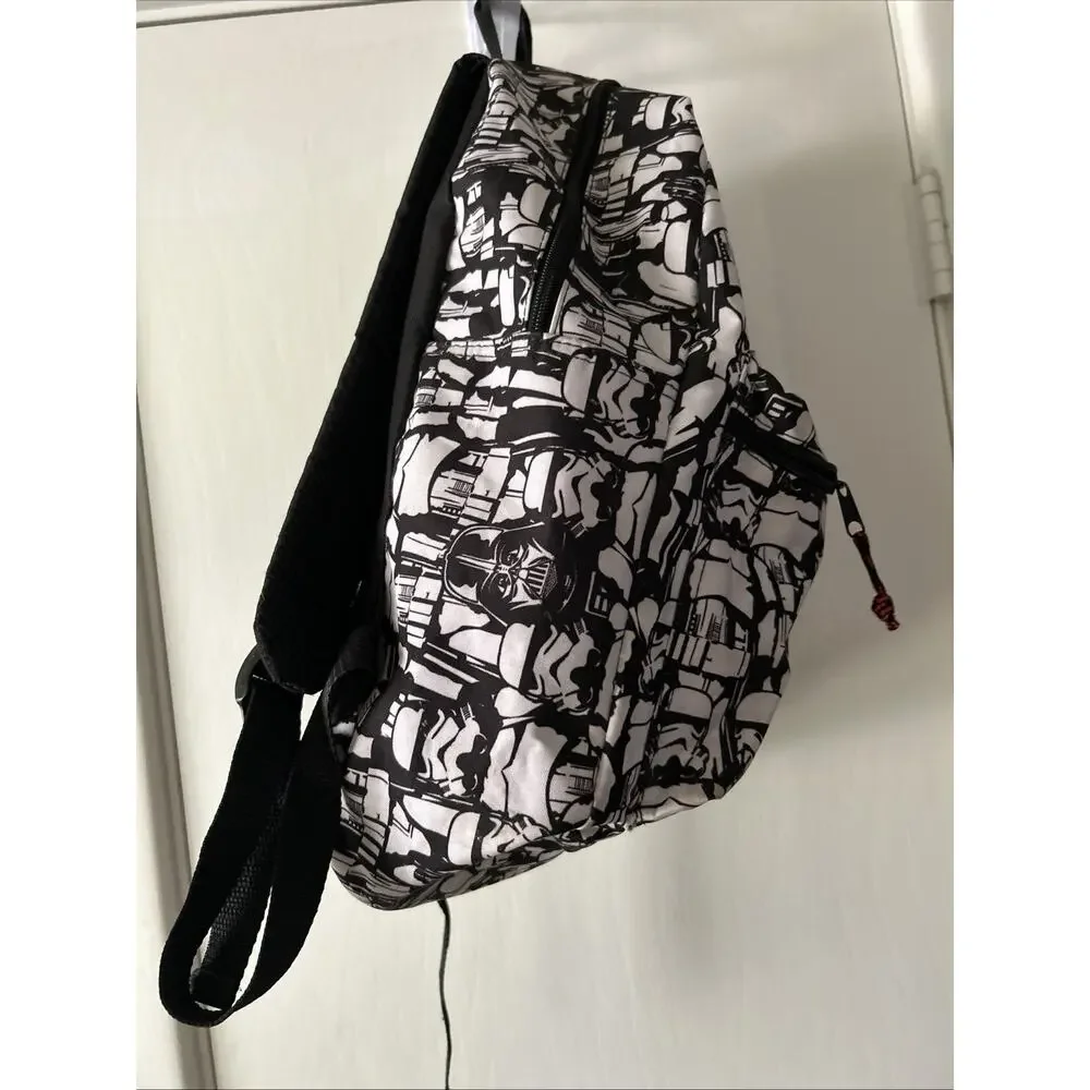 Star Wars Darth Vader Stormtroopers Backpack The Dark Side Black White School